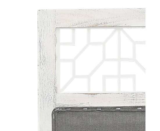 Paravan de cameră cu 6 panouri, gri, 210x165 cm, textil, 5 image