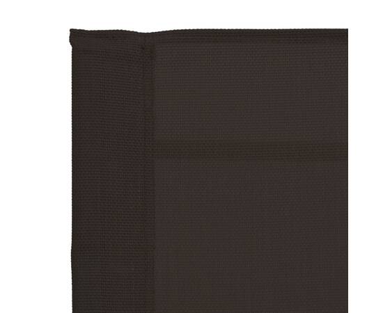 Scaun balansoar de grădină, negru, 95x54x85 cm, textilenă, 6 image