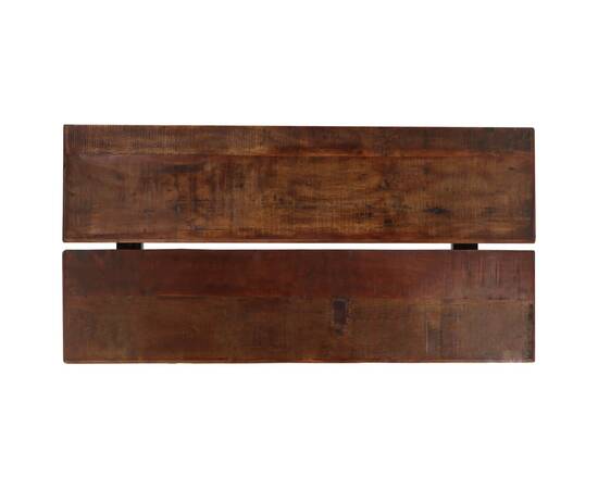 Masă de bar, maro închis, 150x70x107 cm, lemn masiv reciclat, 3 image
