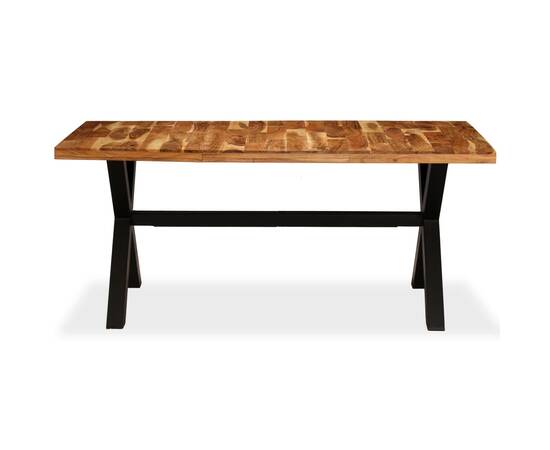 Masă sufragerie lemn masiv de salcâm și mango 180x90x76 cm, 4 image