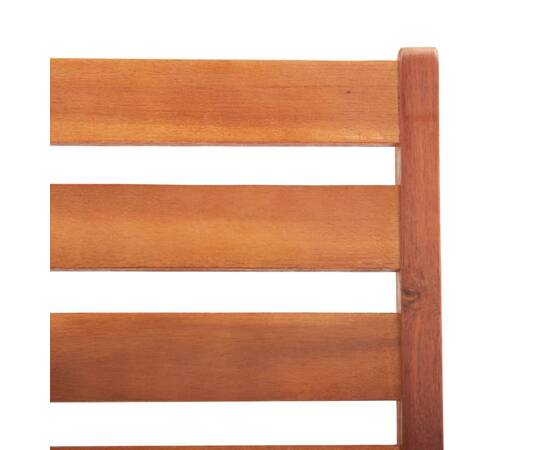 Scaune de masă exterior cu perne, 3 buc., lemn masiv acacia, 7 image