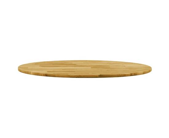 Blat de masă, lemn masiv de stejar, rotund, 23 mm, 600 mm, 2 image
