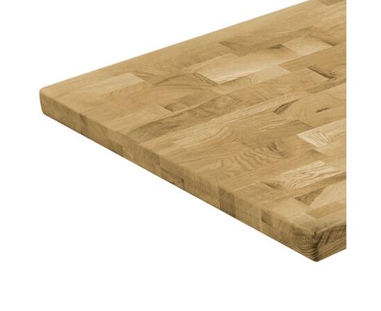 Blat masă, lemn masiv de stejar, dreptunghiular, 44mm 120x60cm, 4 image