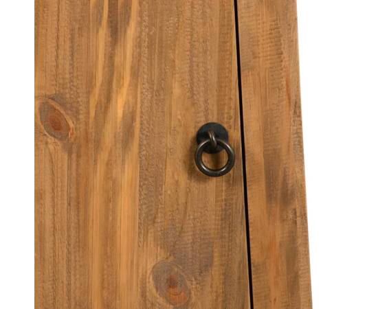 Dulap suspendat baie, lemn masiv de pin reciclat, 42x23x70 cm, 8 image
