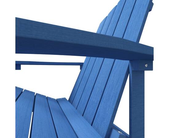 Scaun de grădină adirondack, albastru aqua, hdpe, 6 image