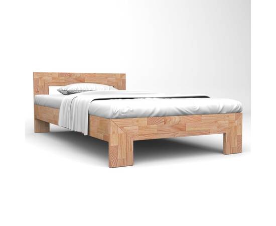 Cadru de pat, 140 x 200 cm, lemn masiv de stejar