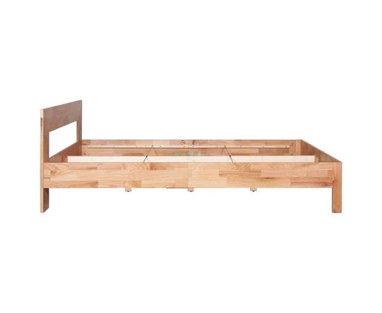 Cadru de pat, 140 x 200 cm, lemn masiv de stejar, 4 image