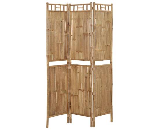 Paravan de cameră cu 3 panouri, 120 x 180 cm, bambus, 3 image