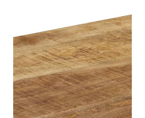 Masă consolă, 120 x 35 x 76 cm, lemn masiv mango & oțel, 5 image