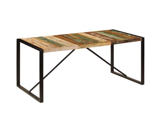 Masă de bucătărie, 180 x 90 x 75 cm, lemn masiv reciclat, 10 image