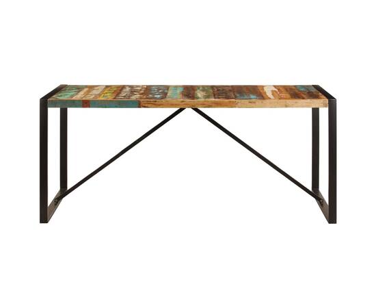Masă de bucătărie, 180 x 90 x 75 cm, lemn masiv reciclat, 2 image