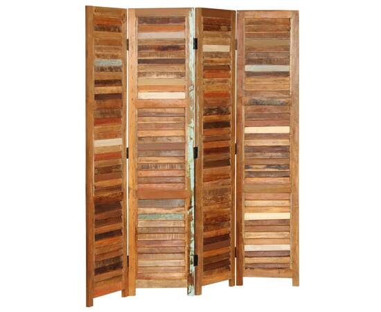 Paravan de cameră, 170 cm, lemn masiv reciclat, 11 image