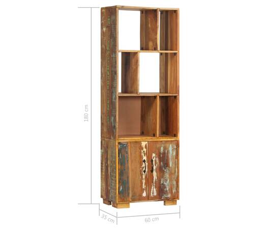 Bibliotecă, 60 x 35 x 180 cm, lemn masiv reciclat, 7 image