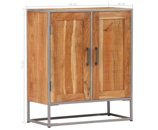 Servantă, 65x30x75 cm, lemn masiv de acacia, 9 image
