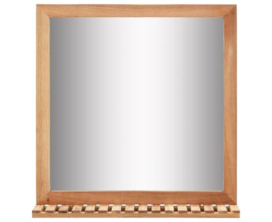 Dulap de chiuvetă cu oglindă, lemn masiv de nuc, 8 image