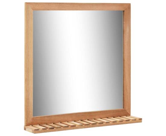 Dulap de chiuvetă cu oglindă, lemn masiv de nuc, 7 image