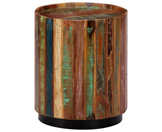 Măsuță de cafea, 38 x 45 cm, lemn masiv reciclat, 2 image