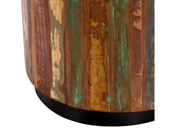 Măsuță de cafea, 38 x 45 cm, lemn masiv reciclat, 7 image