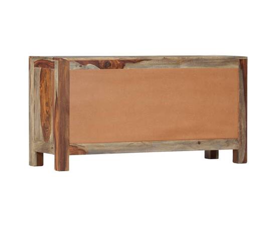 Servantă, gri, 100x30x50 cm, lemn masiv de sheesham, 7 image
