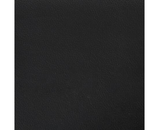 Pat box spring cu saltea, negru, 90x190 cm, piele ecologică, 9 image