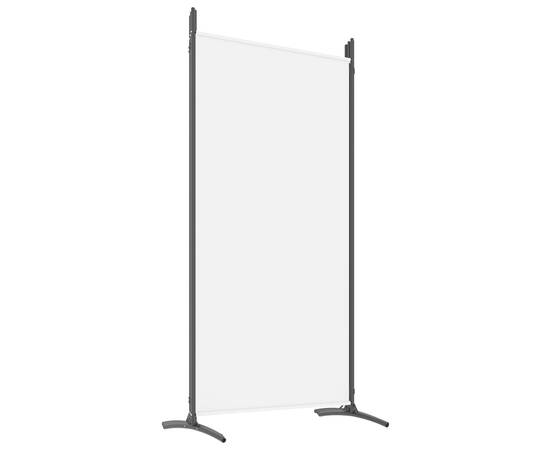 Paravan cameră cu 6 panouri, alb, 520x180 cm, textil, 6 image