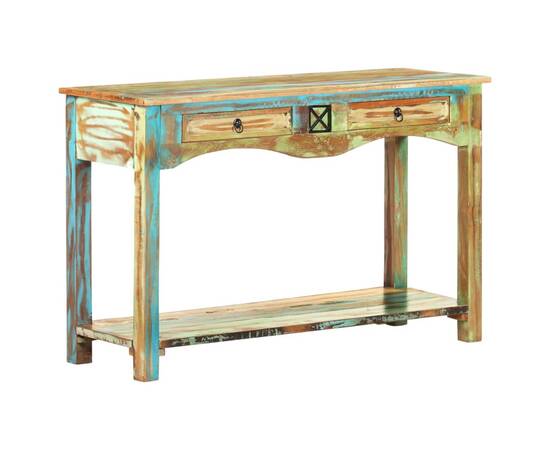 Masă consolă, 120 x 40 x 75 cm, lemn masiv reciclat, 8 image