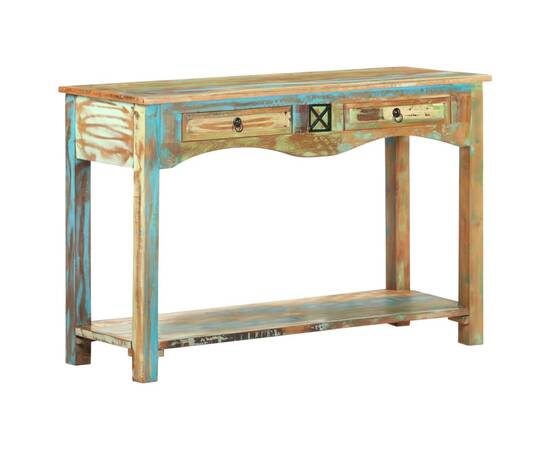 Masă consolă, 120 x 40 x 75 cm, lemn masiv reciclat, 10 image
