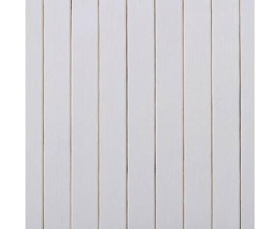 Paravan de cameră, alb, 250 x 165 cm, bambus, 4 image