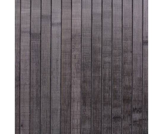 Paravan de cameră din bambus, gri, 250 x 165 cm, 4 image