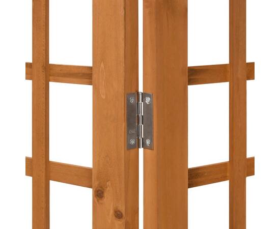 Separator cameră cu 3 panouri, 121x180,5 cm, nuiele lemn brad, 5 image