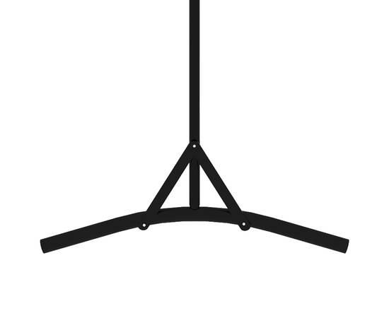 Separator de cameră, negru, 175x180 cm, textil, 4 image