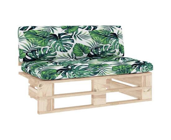 Canapea de mijloc de grădină din paleți, lemn de pin tratat, 2 image