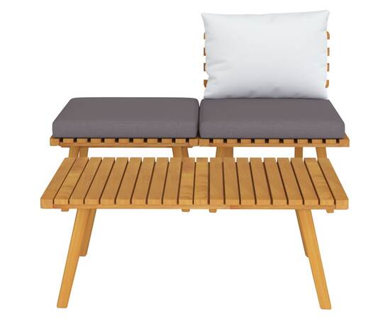 Set mobilier de grădină cu perne, 3 piese, lemn masiv acacia, 3 image