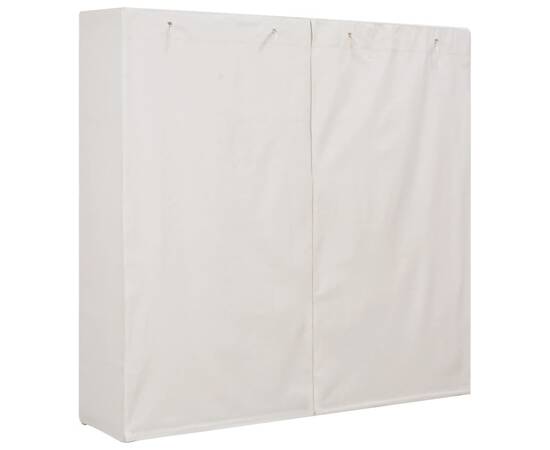 Șifonier, alb, 173x40x170 cm, material textil, 3 image