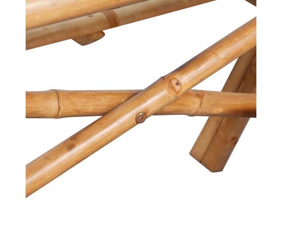 Masă de picnic, 120x120x78 cm, bambus, 3 image