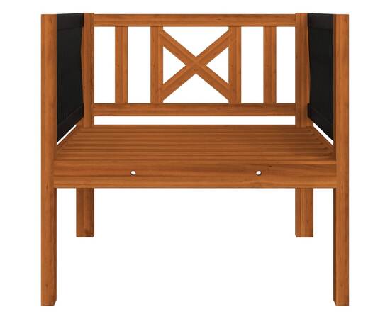 Scaun de grădină cu pernă, lemn masiv de acacia, 4 image