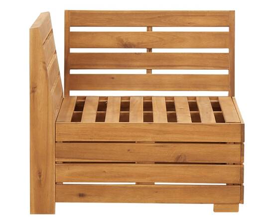 Set mobilier grădină cu perne, 2 piese, lemn masiv de acacia, 3 image