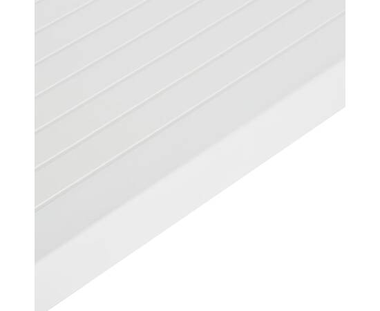 Masă de grădină, alb, 150x90x72 cm, pp, 5 image