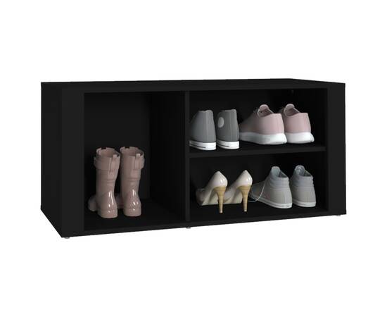 Pantofar, negru, 100x35x45 cm, lemn compozit, 4 image