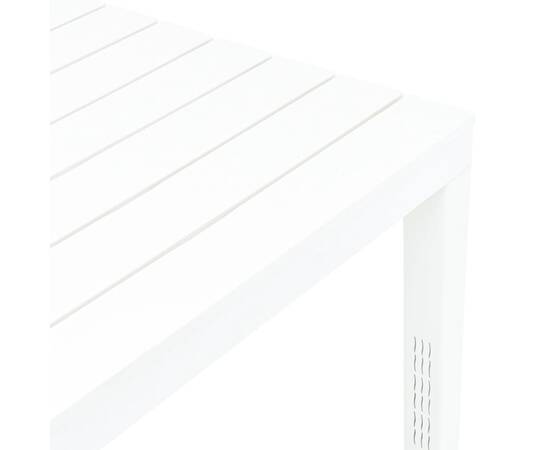 Masă de grădină, alb, 78 x 78 x 72 cm, plastic, 4 image