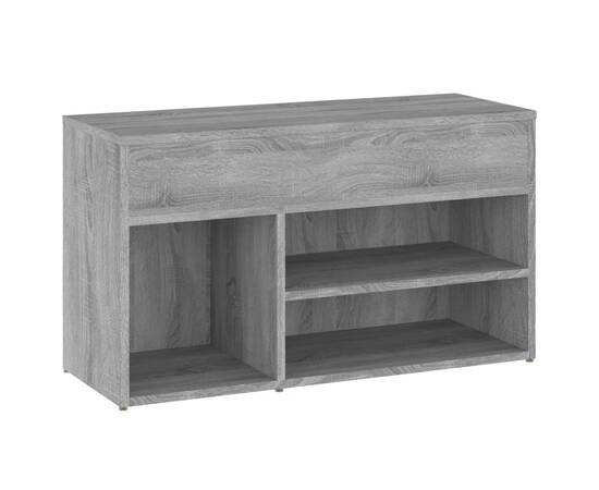 Bancă pentru pantofi stejar sonoma 80x30x45 cm lemn prelucrat, 5 image