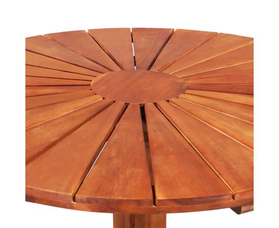 Masă de bistro, 70 x 70 cm, lemn masiv de acacia, 4 image