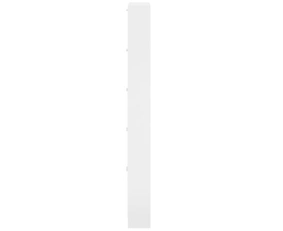 Pantofar, alb extralucios, 59x17x169 cm, lemn compozit, 7 image