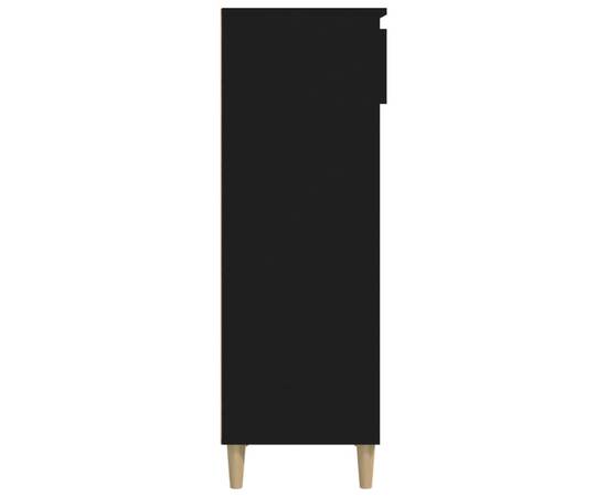 Pantofar, negru, 40x36x105 cm, lemn compozit, 5 image