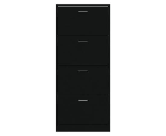 Pantofar, negru, 63x24x147 cm, lemn compozit, 4 image