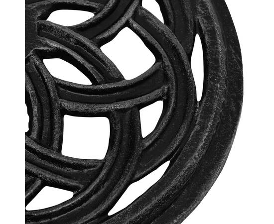 Bază de umbrelă, negru, 44x44x31, fontă, 5 image