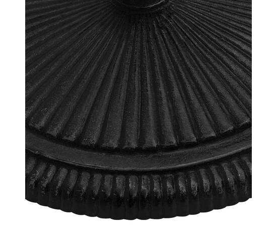 Bază de umbrelă, negru, 45x45x30, fontă, 4 image