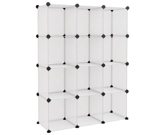 Organizator cub de depozitare, 12 cuburi, transparent, pp, 2 image
