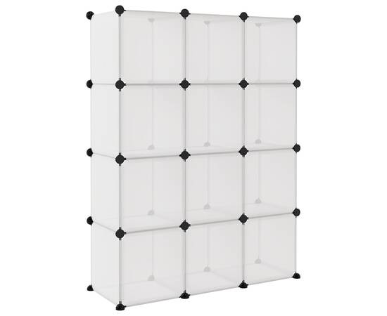 Organizator cub de depozitare, 12 cuburi, transparent, pp, 5 image