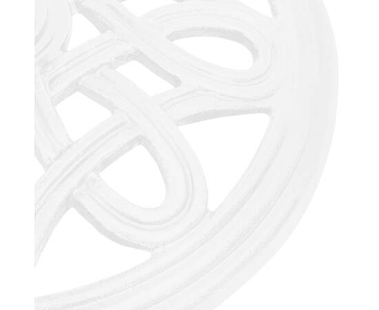 Suport de umbrelă, alb, 40x40x32 cm, fontă, 5 image